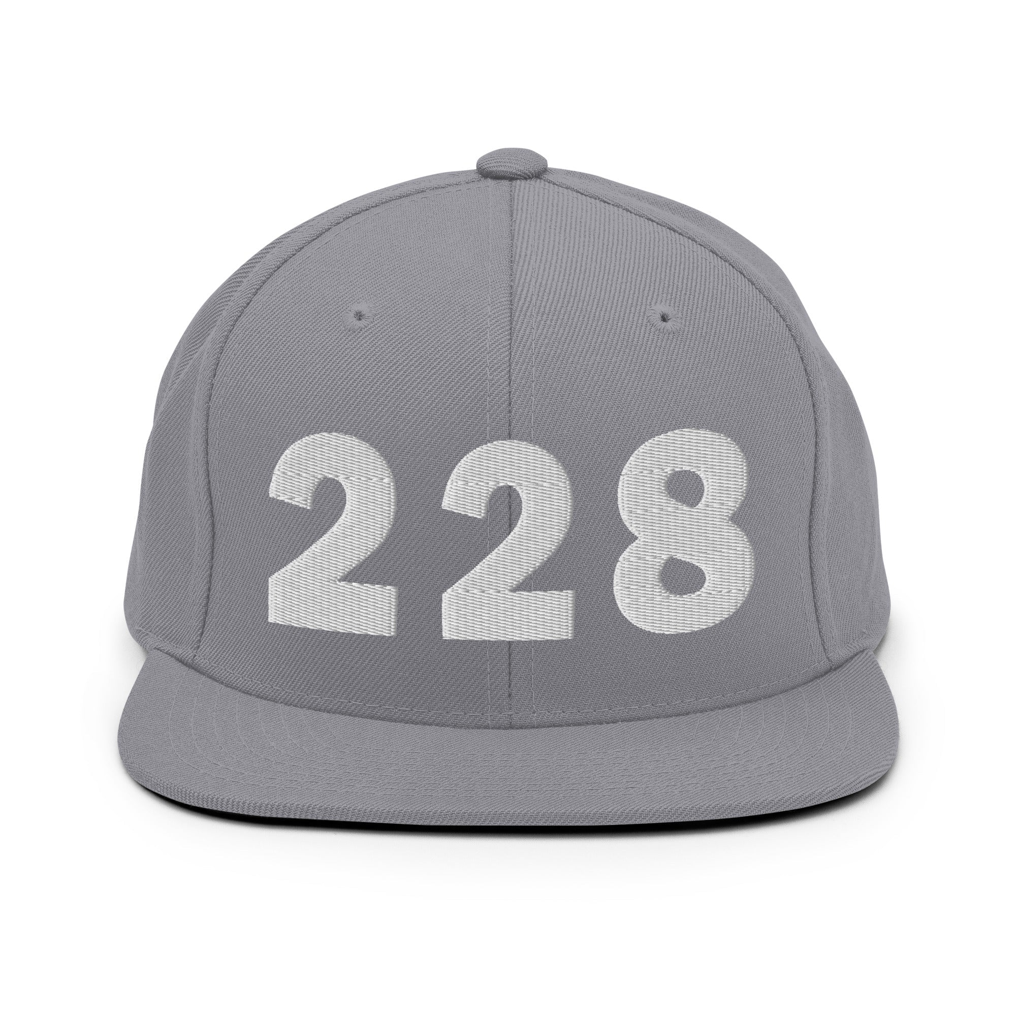 228 Area Code Snapback Hat