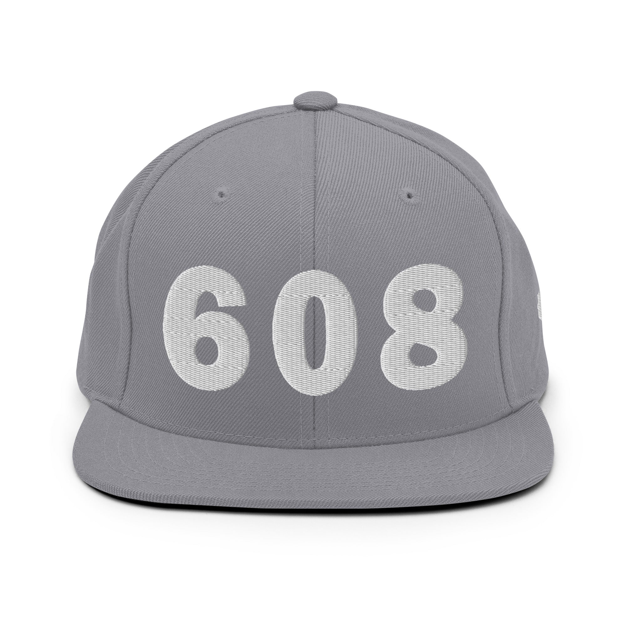608 Area Code Snapback Hat