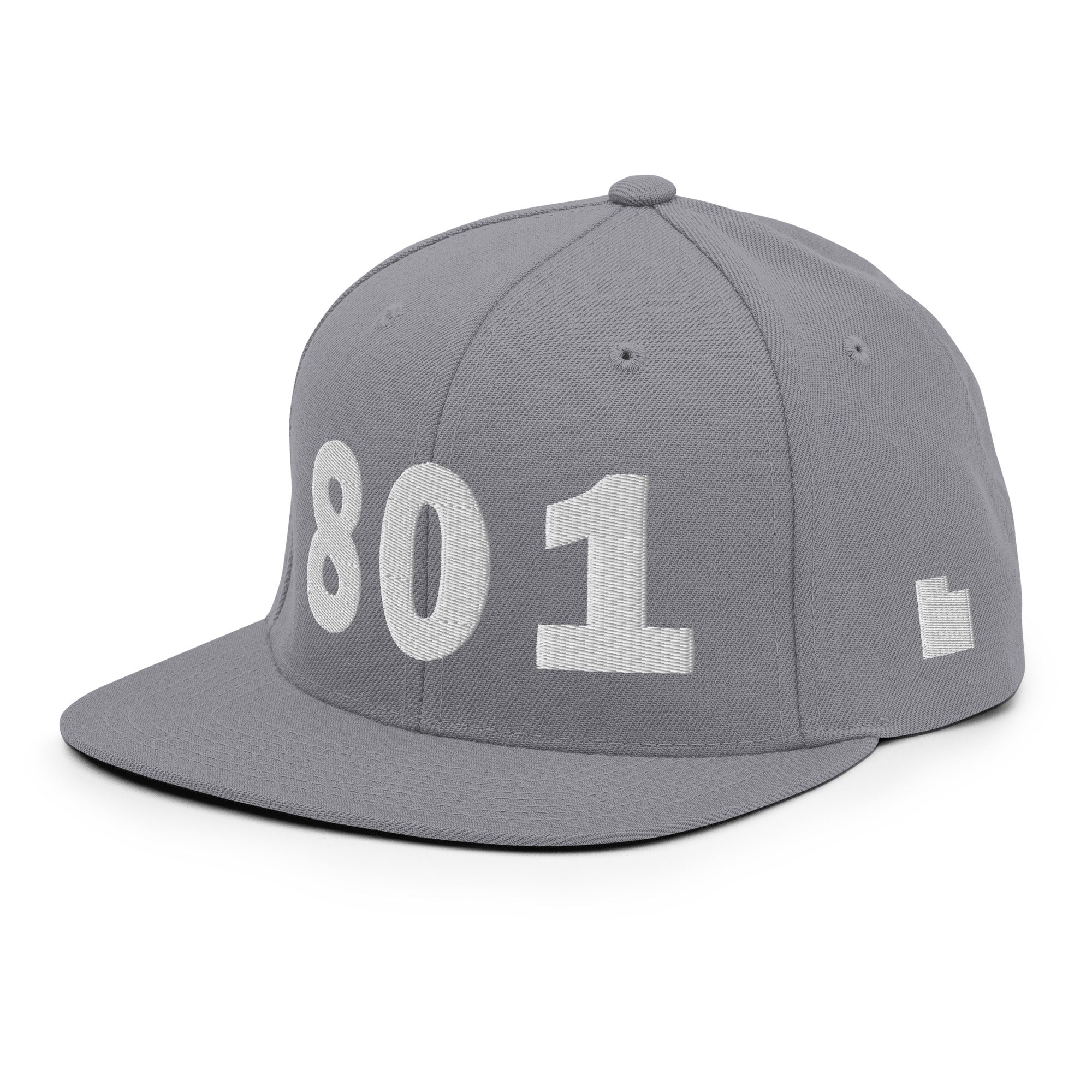 801 Area Code Snapback Hat