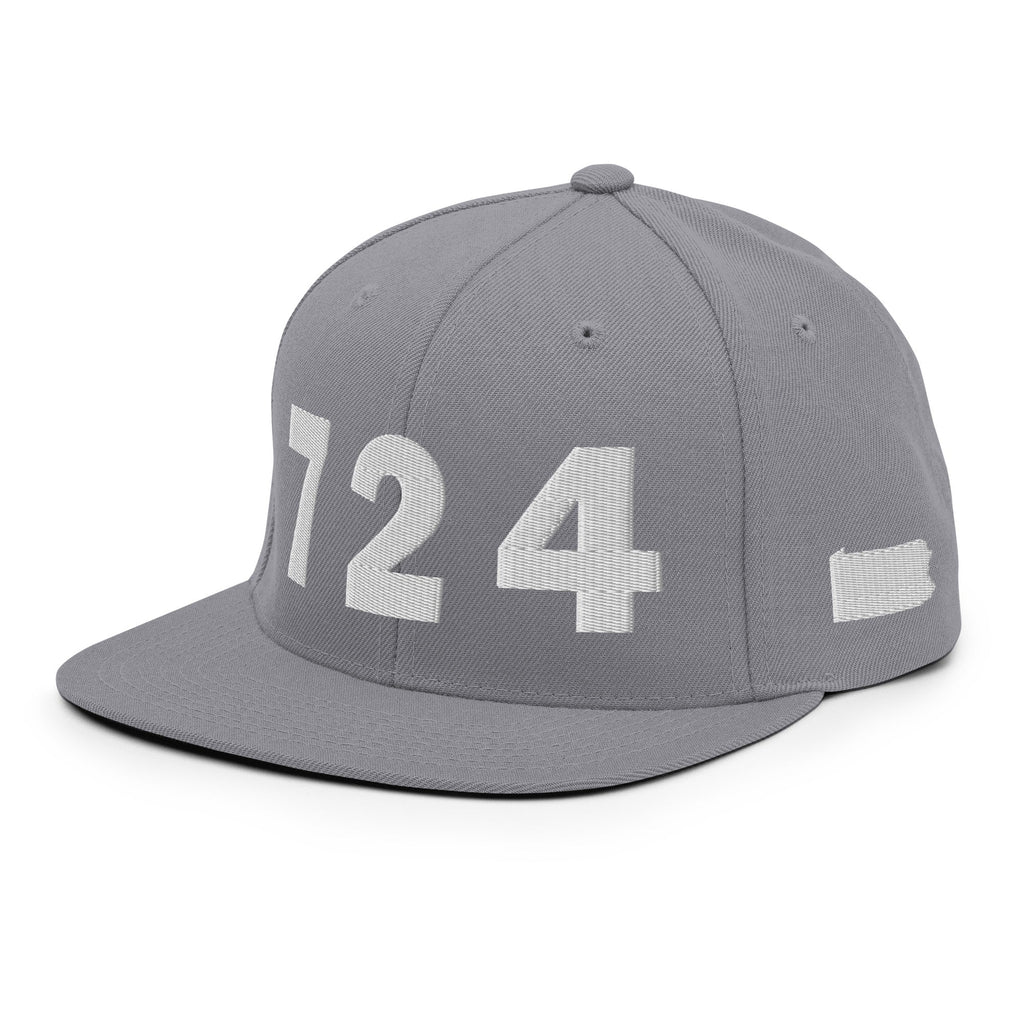 724 Area Code Snapback Hat