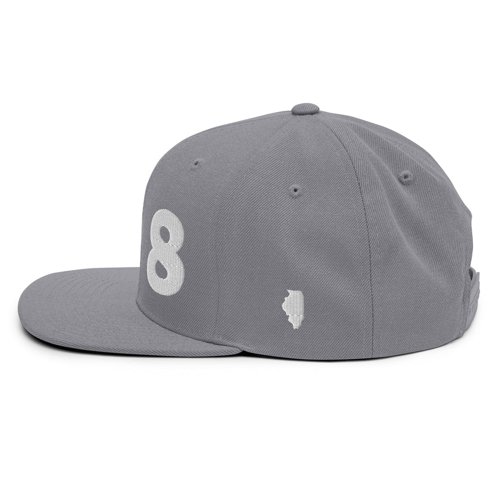 708 Area Code Snapback Hat