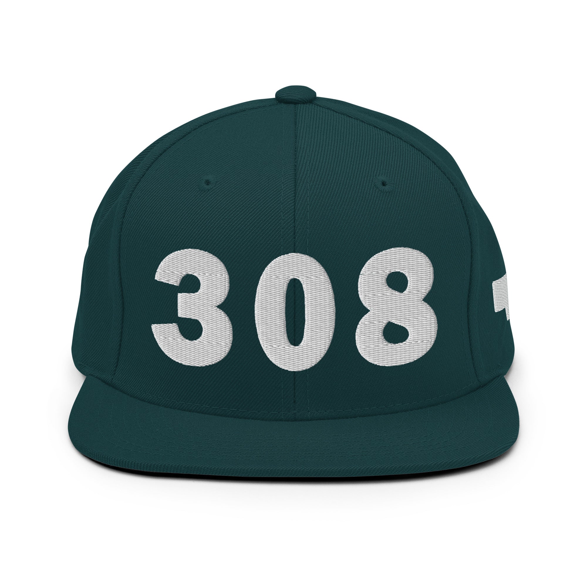 308 Area Code Snapback Hat
