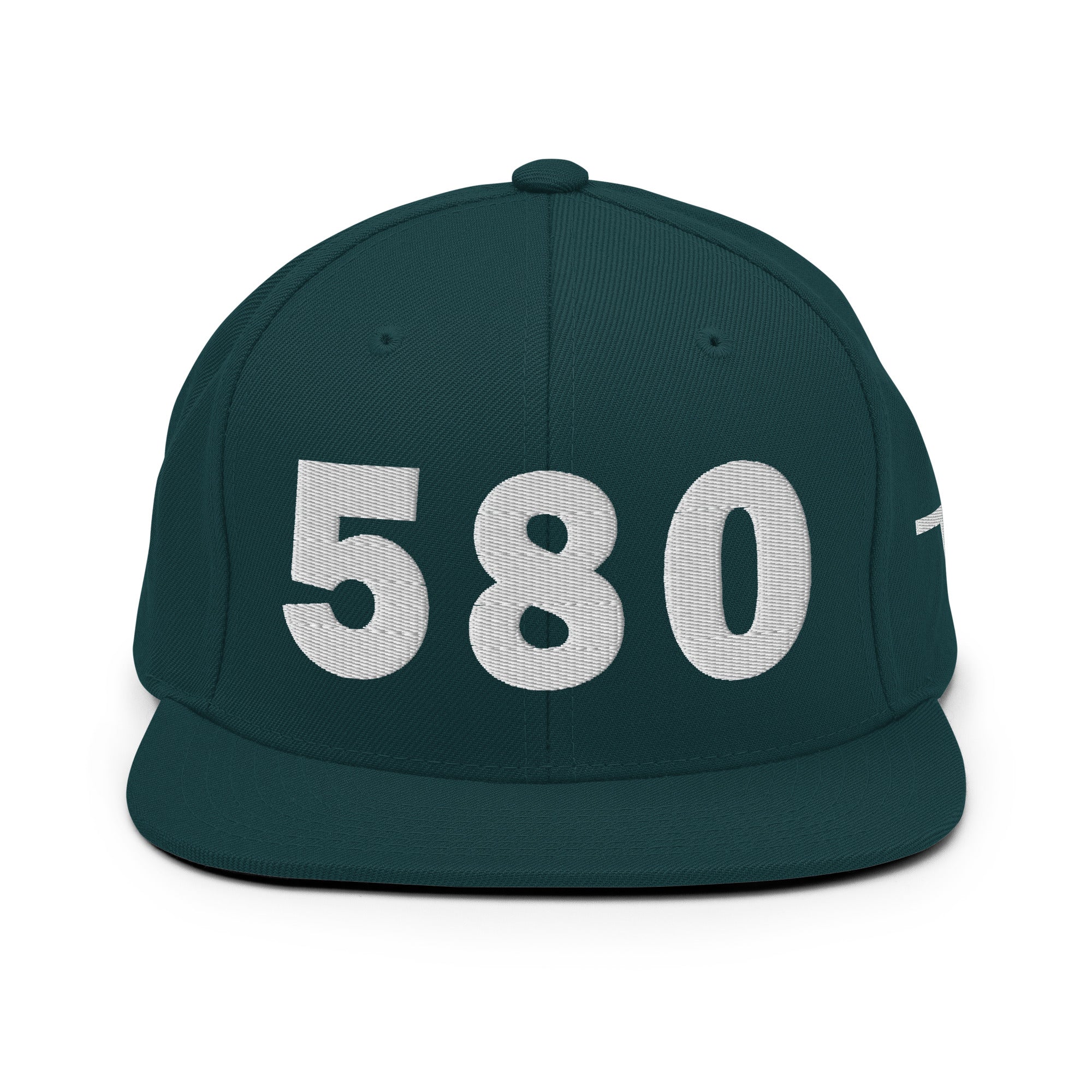 580 Area Code Snapback Hat