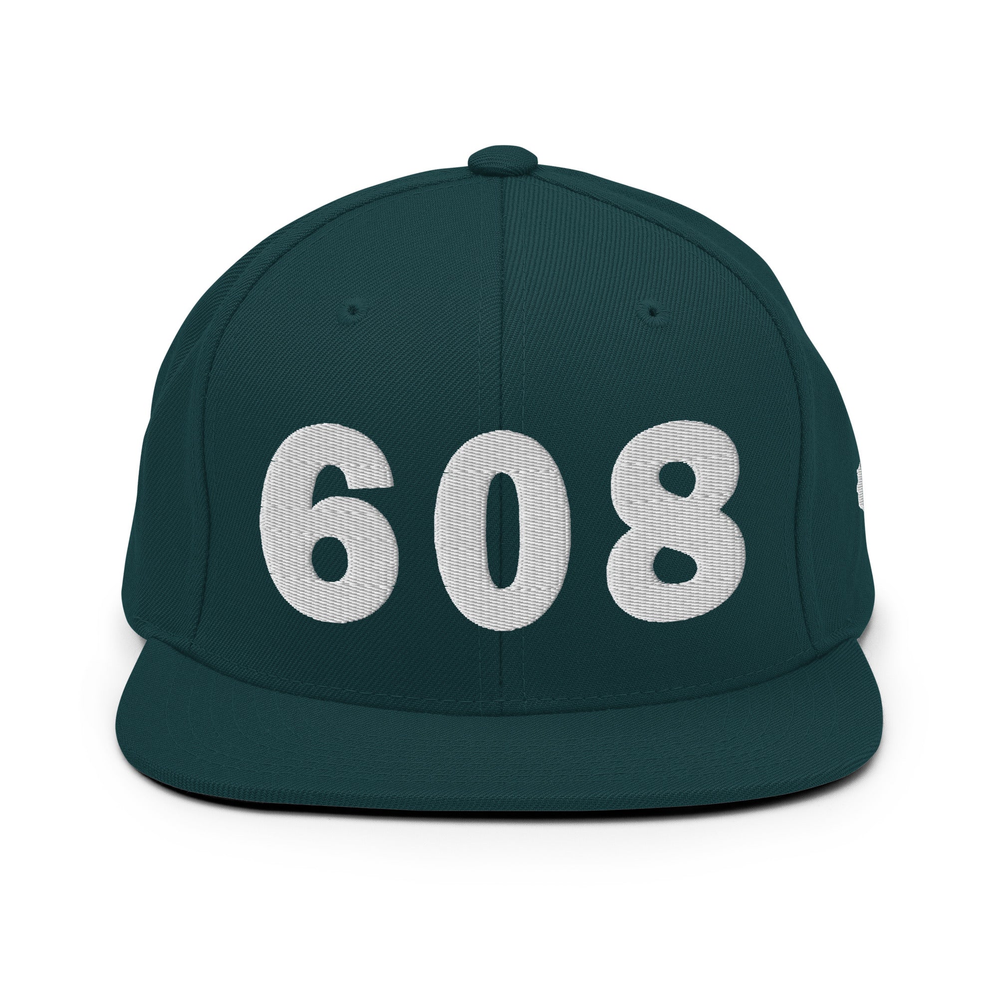 608 Area Code Snapback Hat