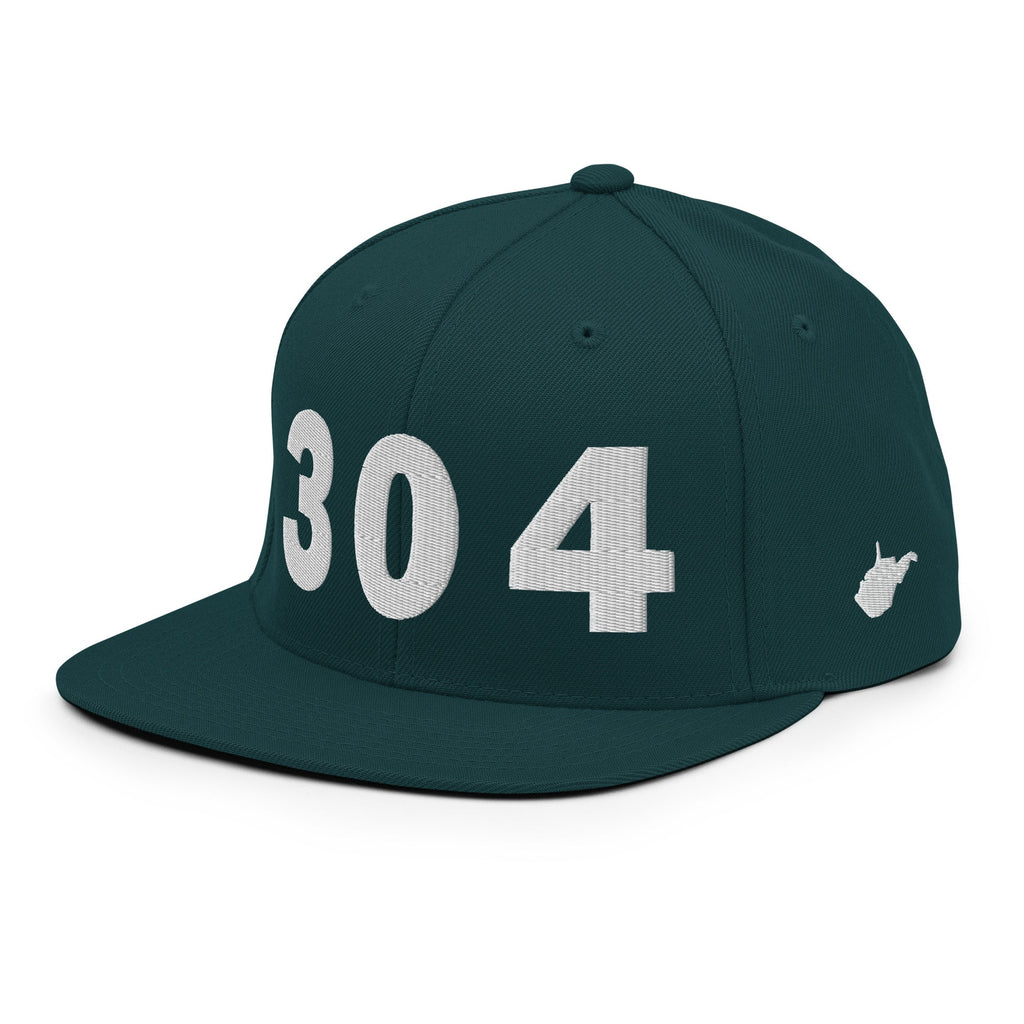 304 Area Code Snapback Hat