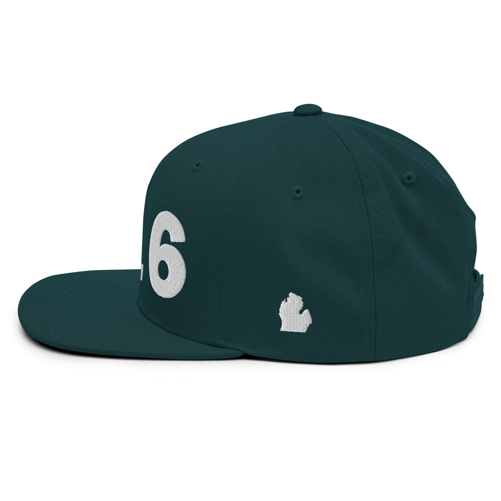 616 Area Code Snapback Hat