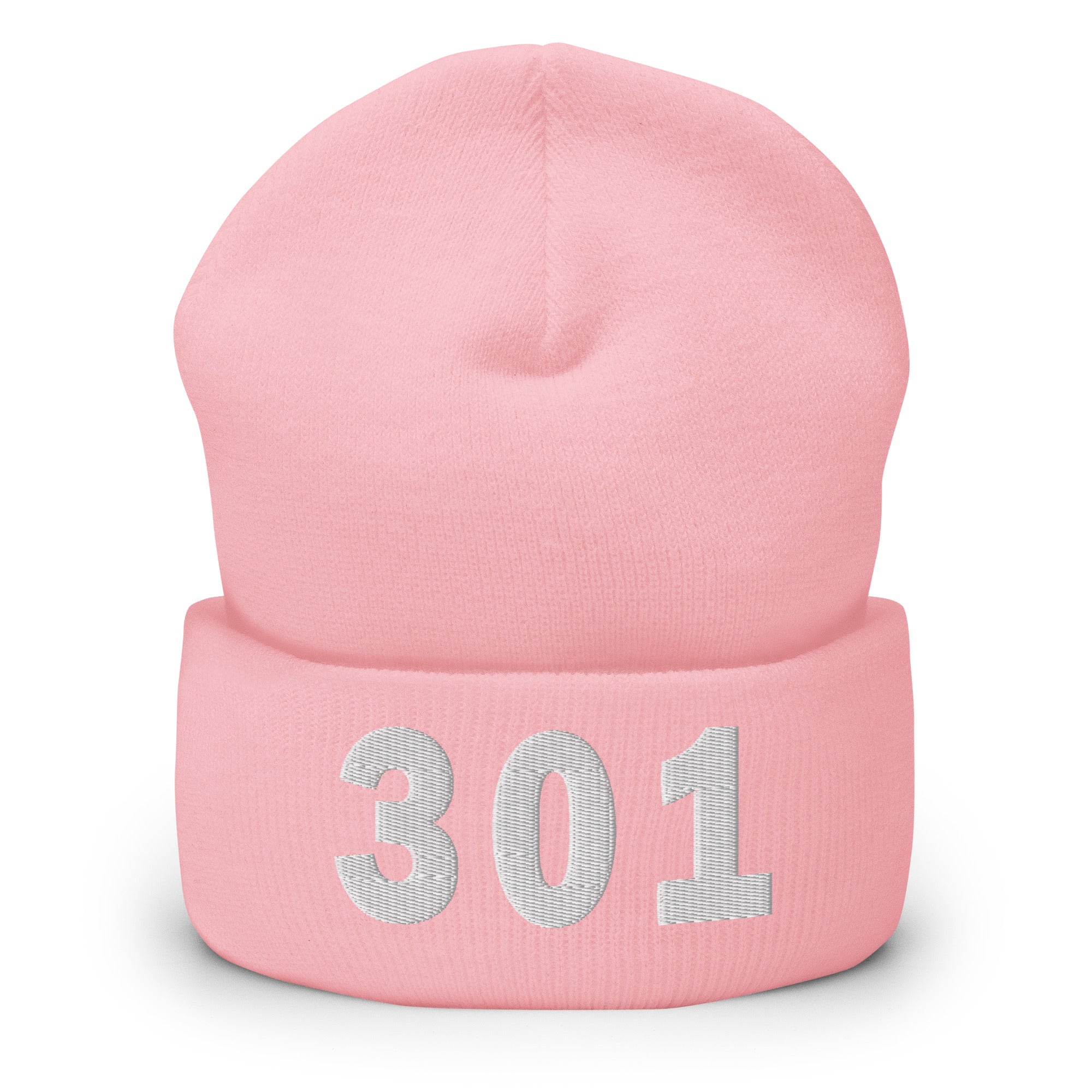 301 Area Code Cuffed Beanie