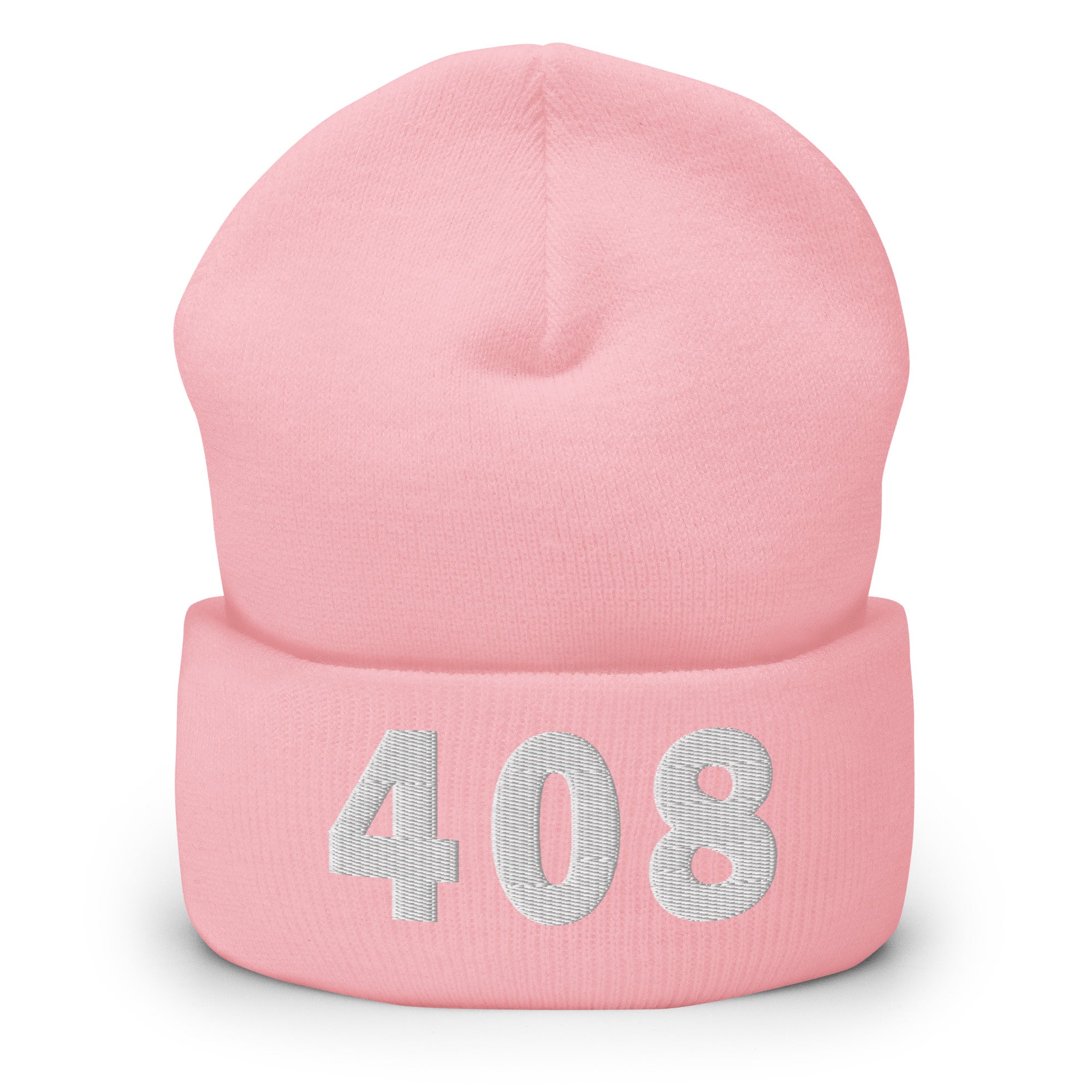 408 Area Code Cuffed Beanie