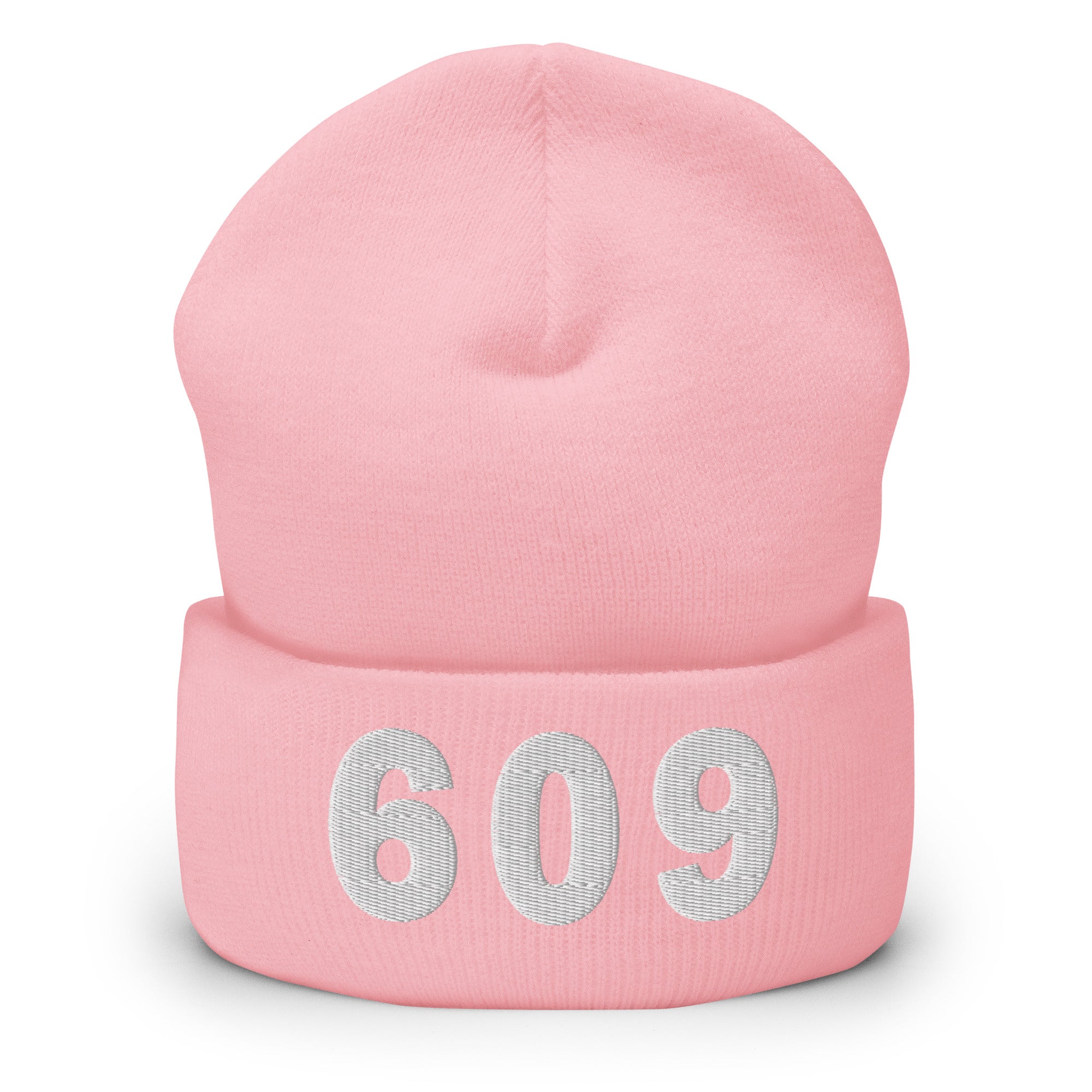 609 Area Code Cuffed Beanie