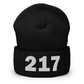 217 Area Code Cuffed Beanie