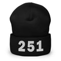 251 Area Code Cuffed Beanie