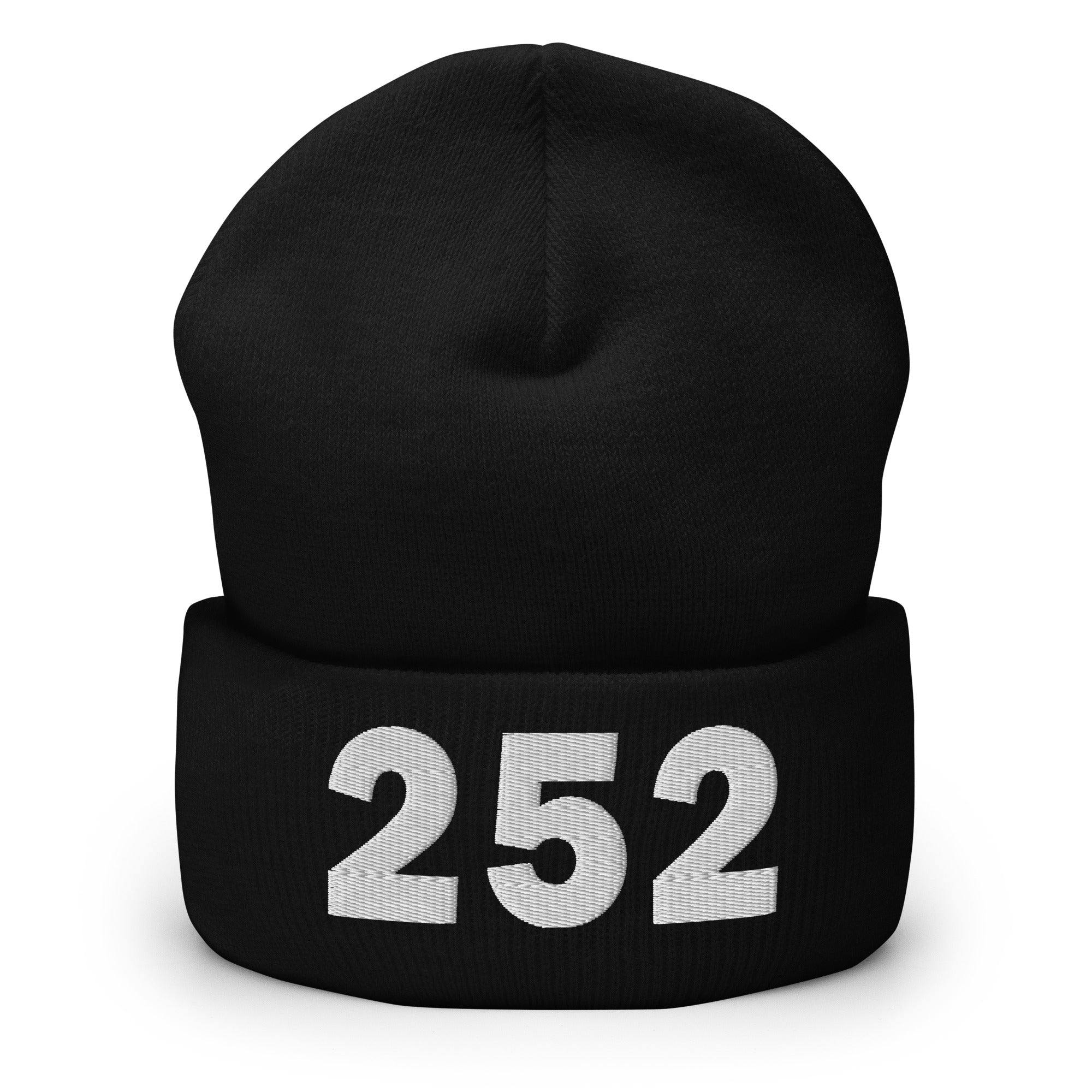 252 Area Code Cuffed Beanie