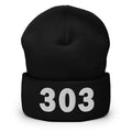 303 Area Code Cuffed Beanie