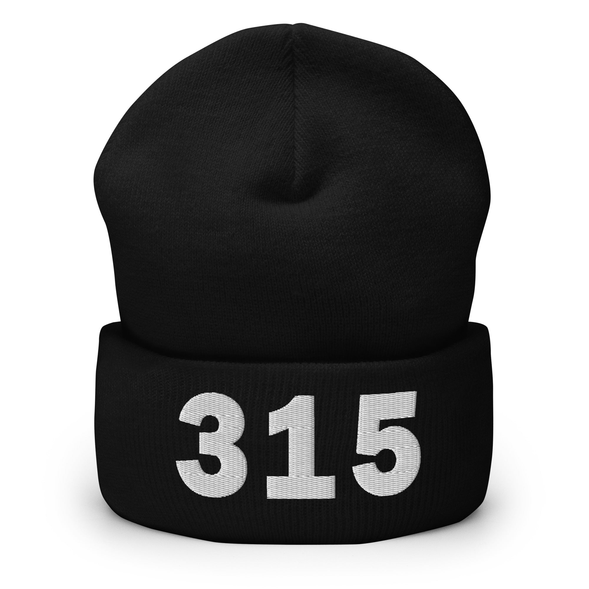 315 Area Code Cuffed Beanie