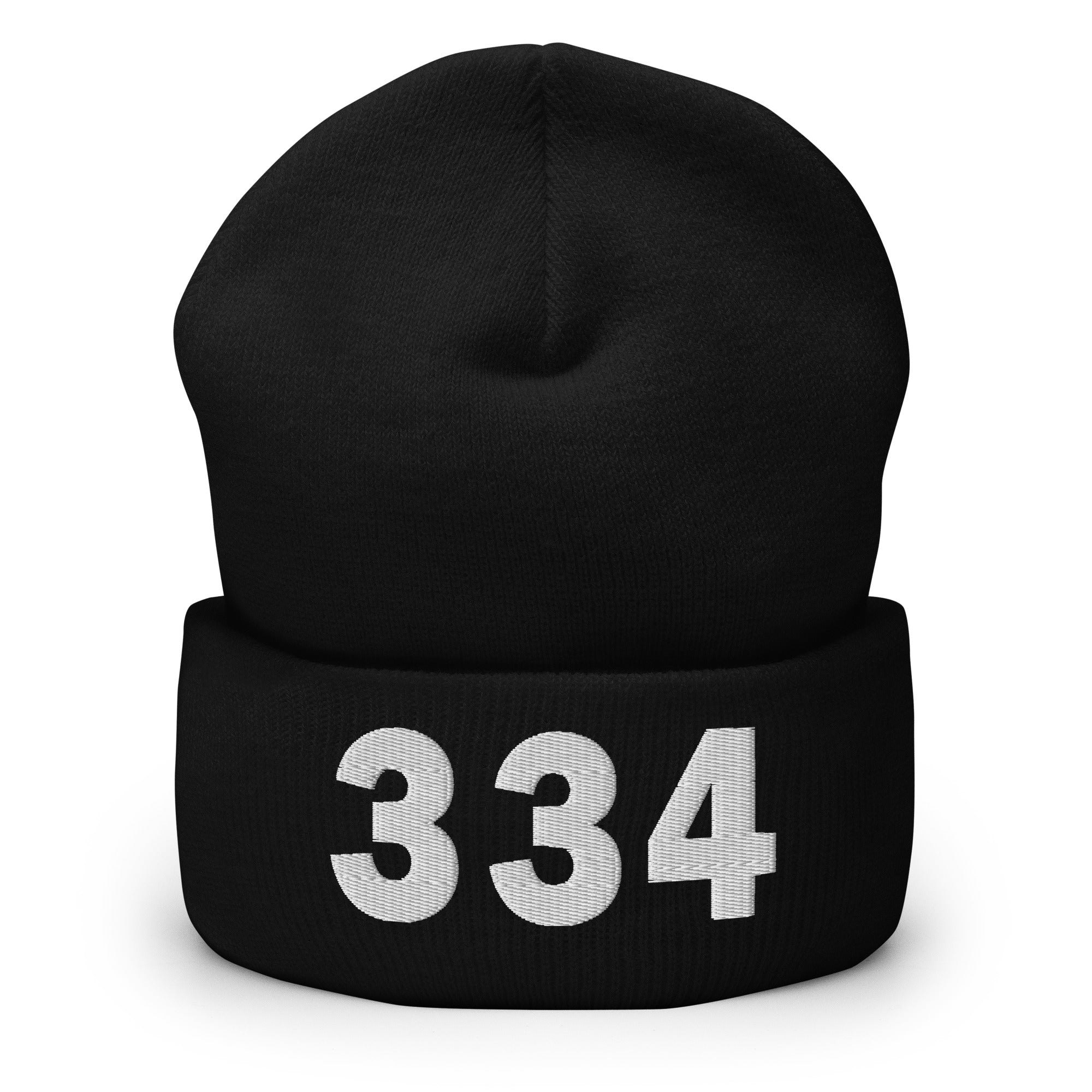 334 Area Code Cuffed Beanie