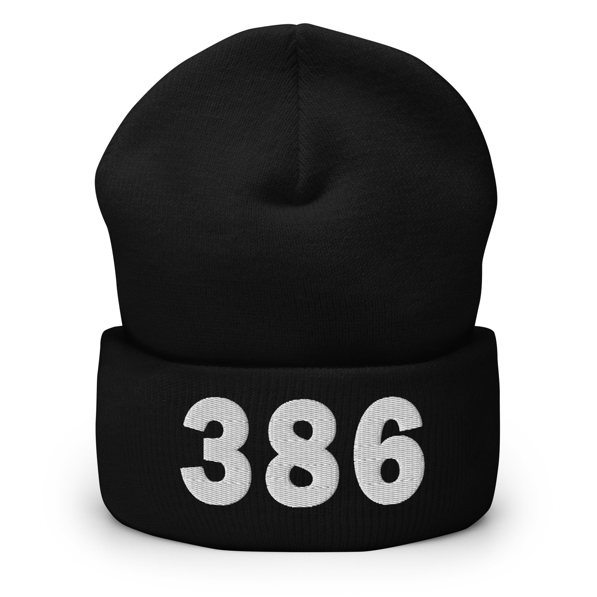 386 Area Code Cuffed Beanie