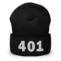 401 Area Code Cuffed Beanie