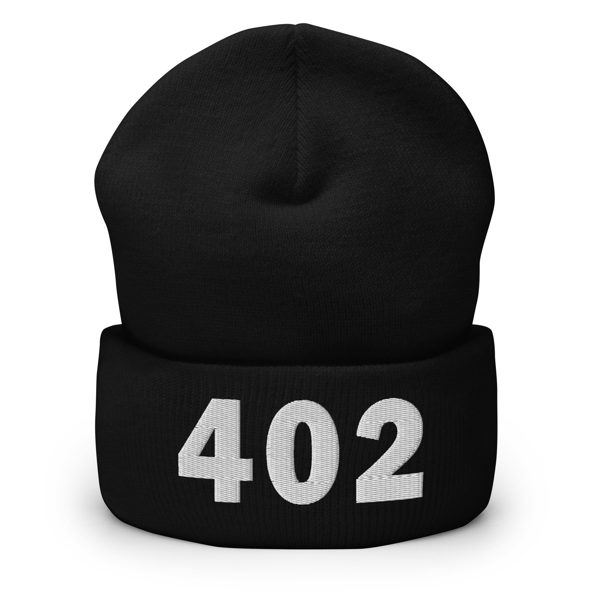 402 Area Code Cuffed Beanie