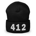 412 Area Code Cuffed Beanie