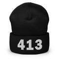 413 Area Code Cuffed Beanie