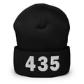 435 Area Code Cuffed Beanie