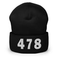 478 Area Code Cuffed Beanie