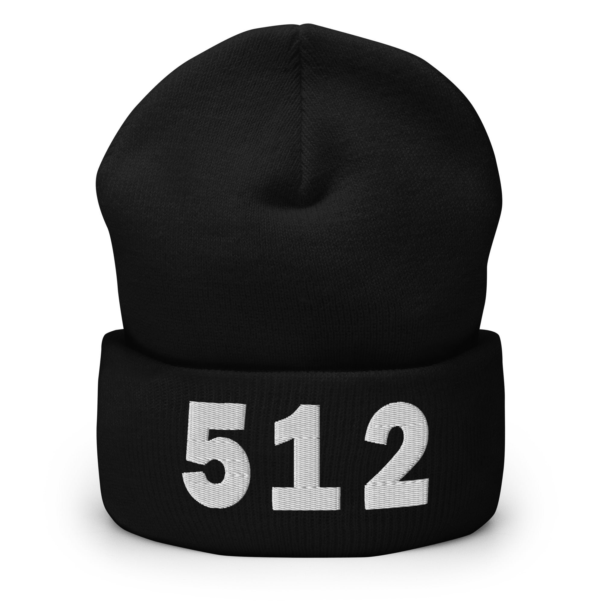 512 Area Code Cuffed Beanie