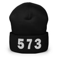 573 Area Code Cuffed Beanie