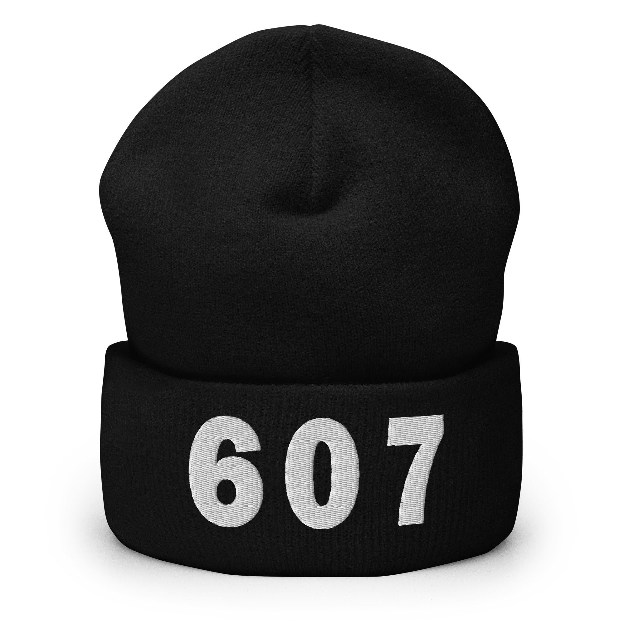 607 Area Code Cuffed Beanie