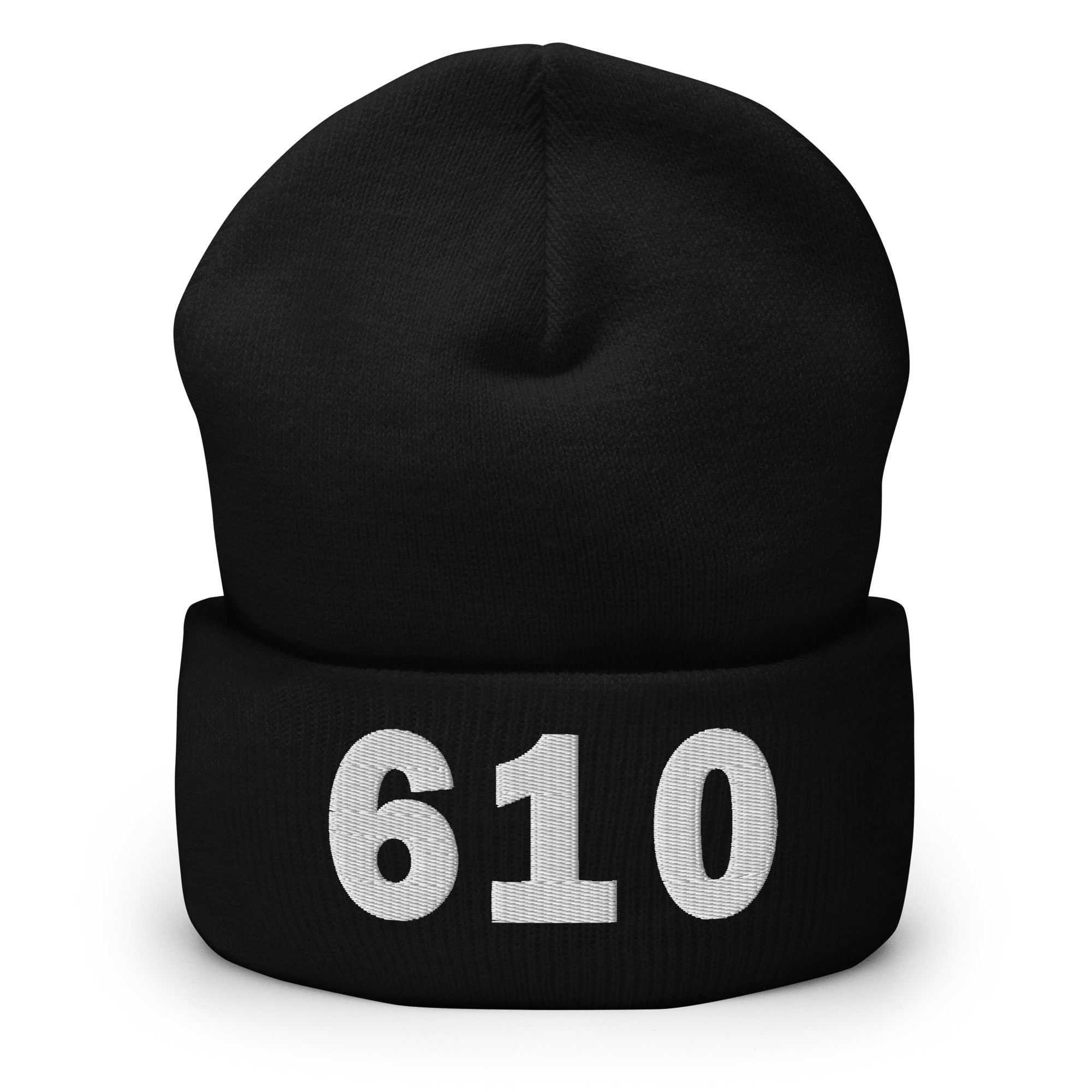 610 Area Code Cuffed Beanie
