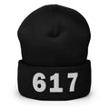 617 Area Code Cuffed Beanie