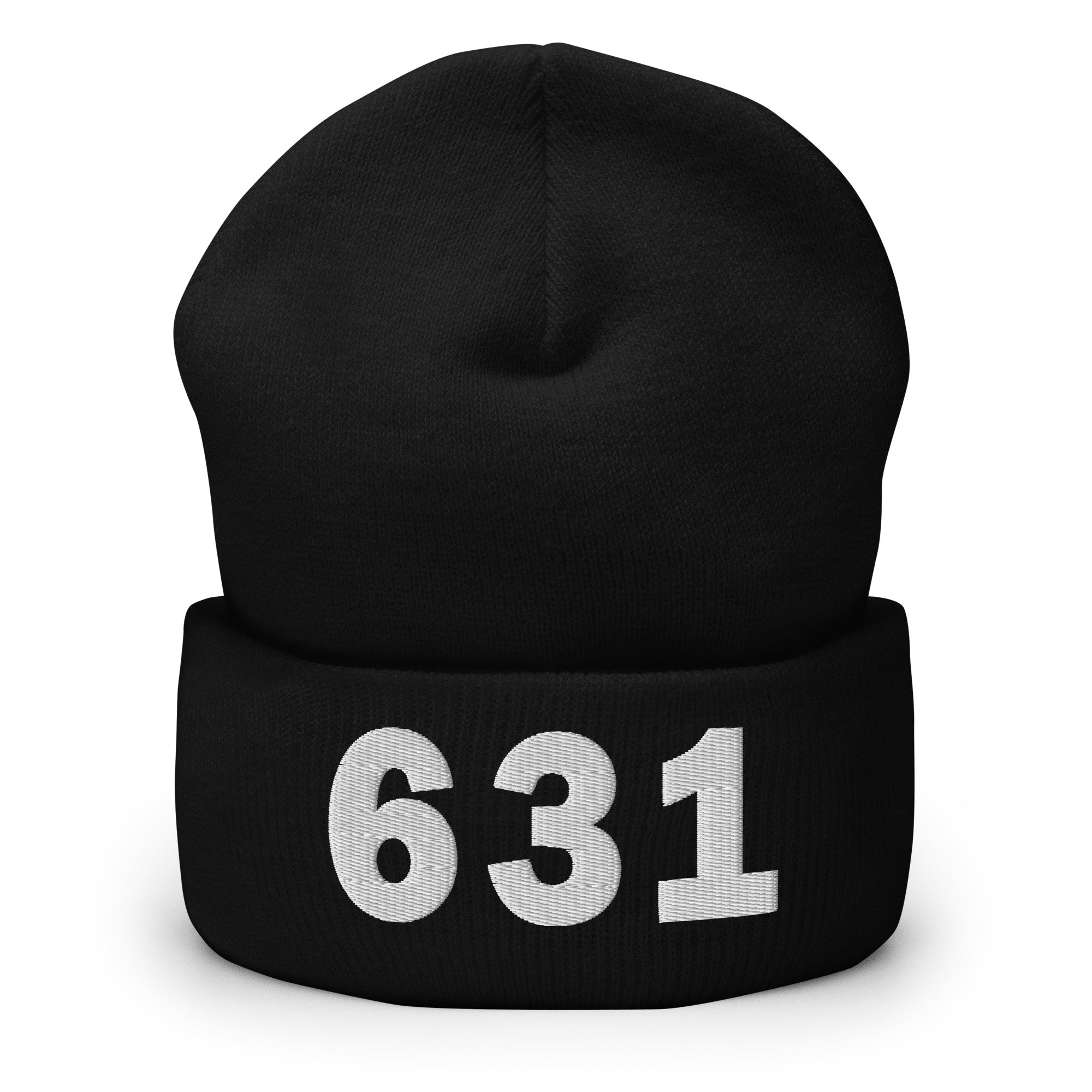 631 Area Code Cuffed Beanie