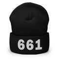661 Area Code Cuffed Beanie