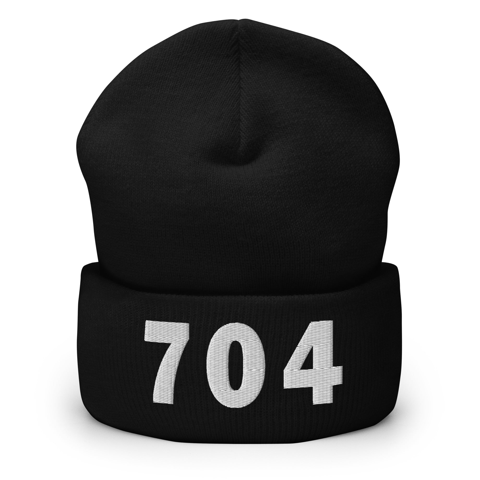 704 Area Code Cuffed Beanie