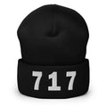 717 Area Code Cuffed Beanie