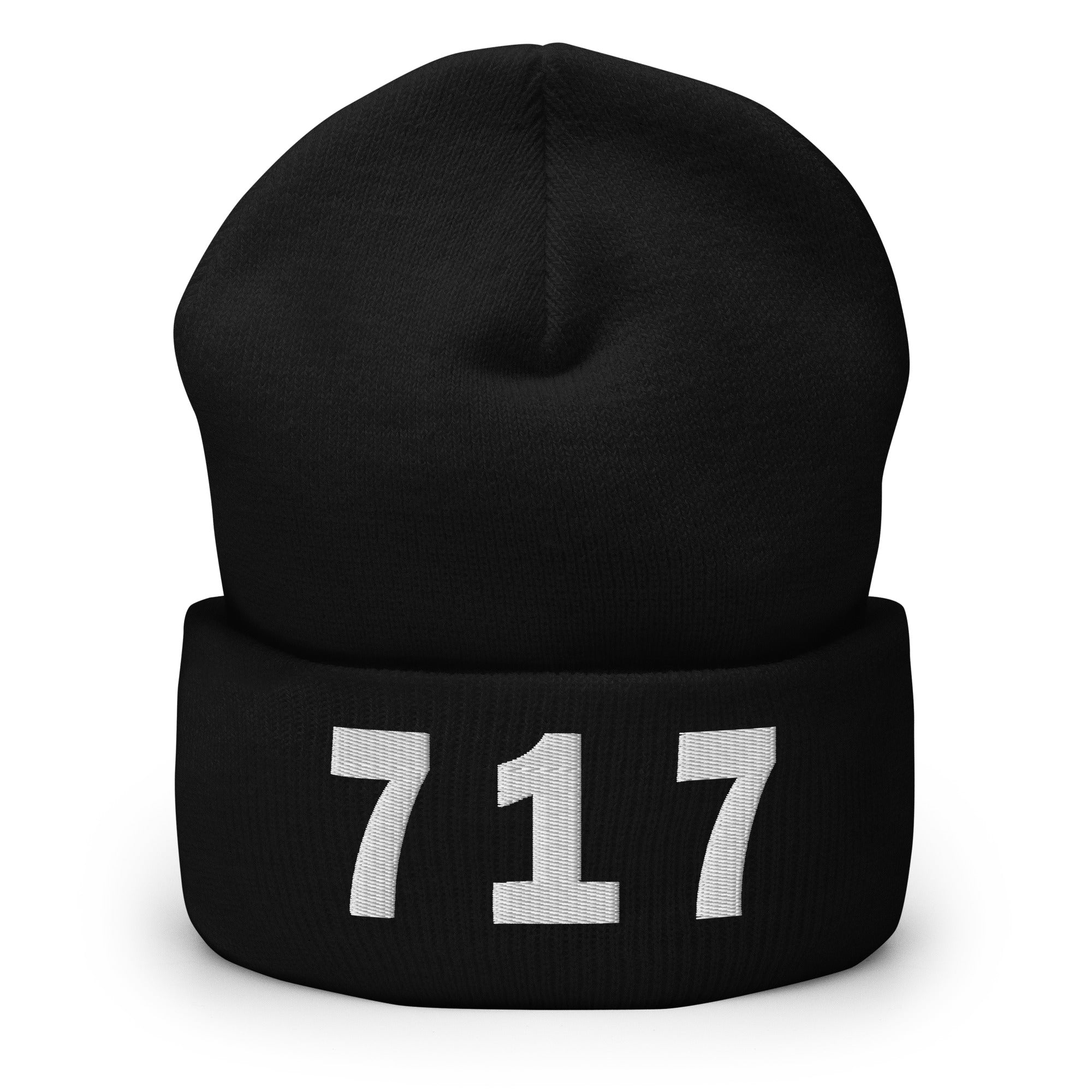 717 Area Code Cuffed Beanie