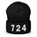 724 Area Code Cuffed Beanie