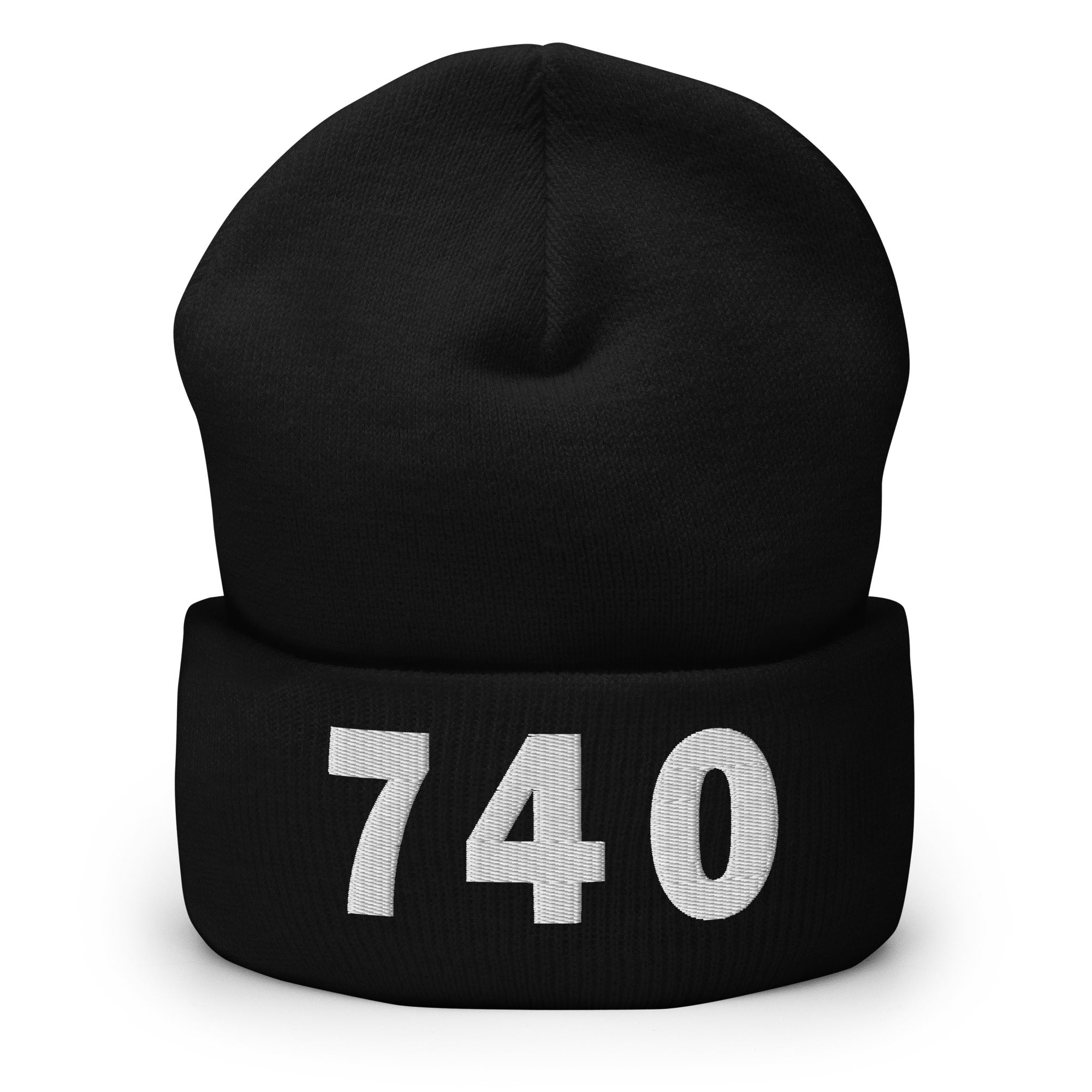 740 Area Code Cuffed Beanie