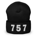 757 Area Code Cuffed Beanie