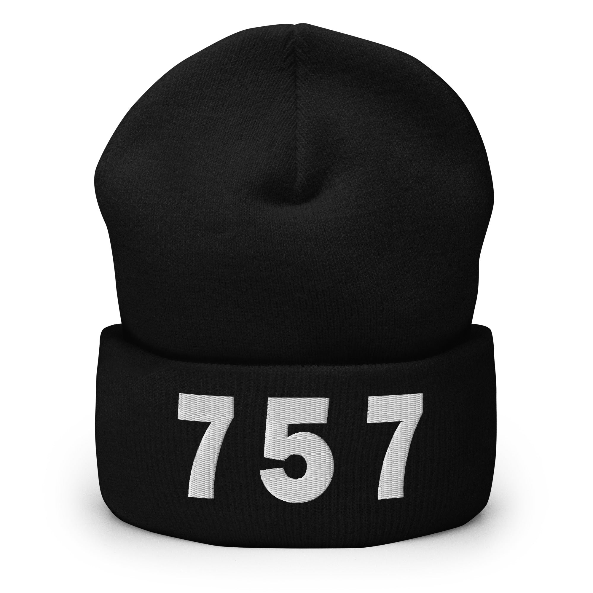 757 Area Code Cuffed Beanie