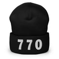 770 Area Code Cuffed Beanie