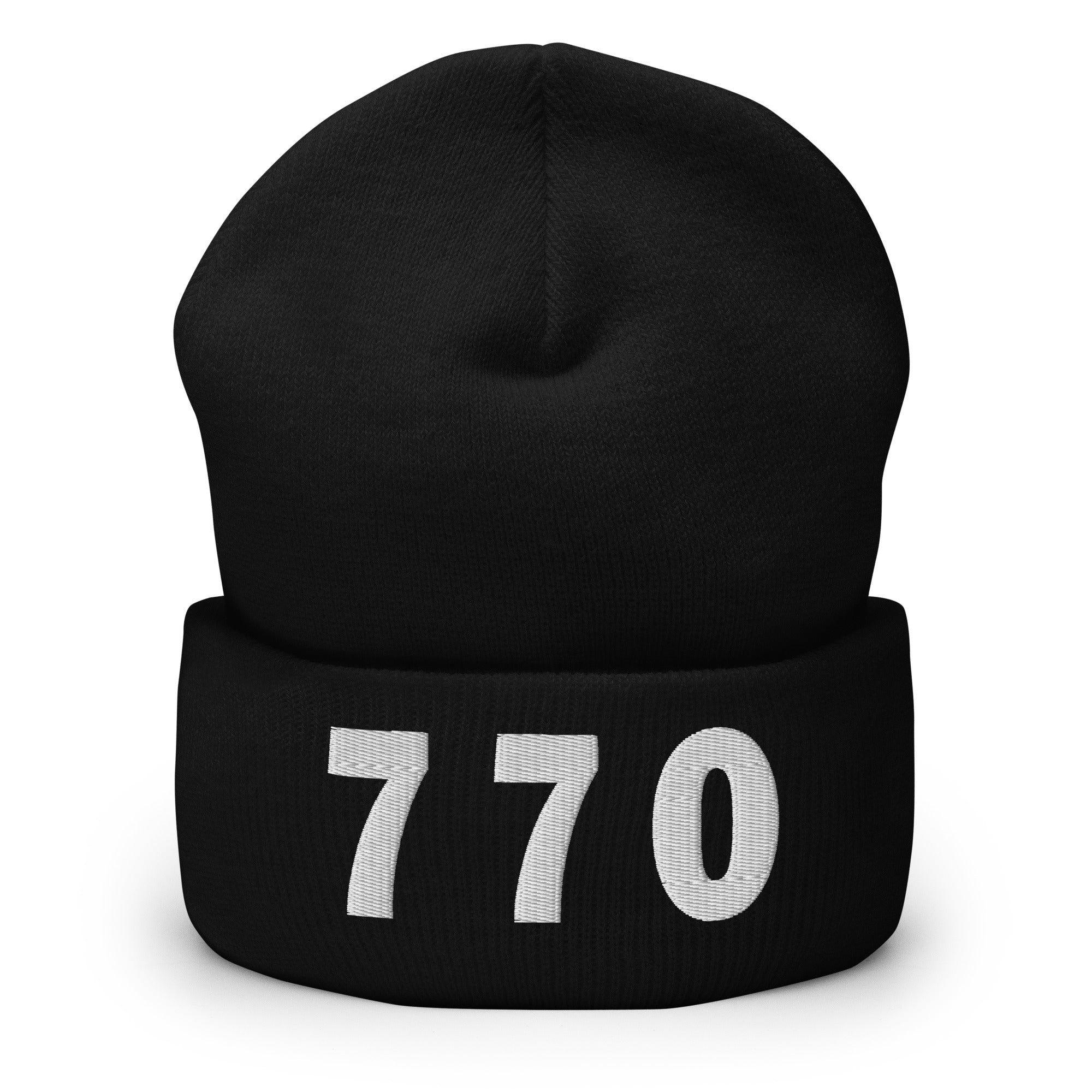 770 Area Code Cuffed Beanie