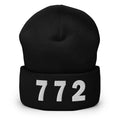 772 Area Code Cuffed Beanie