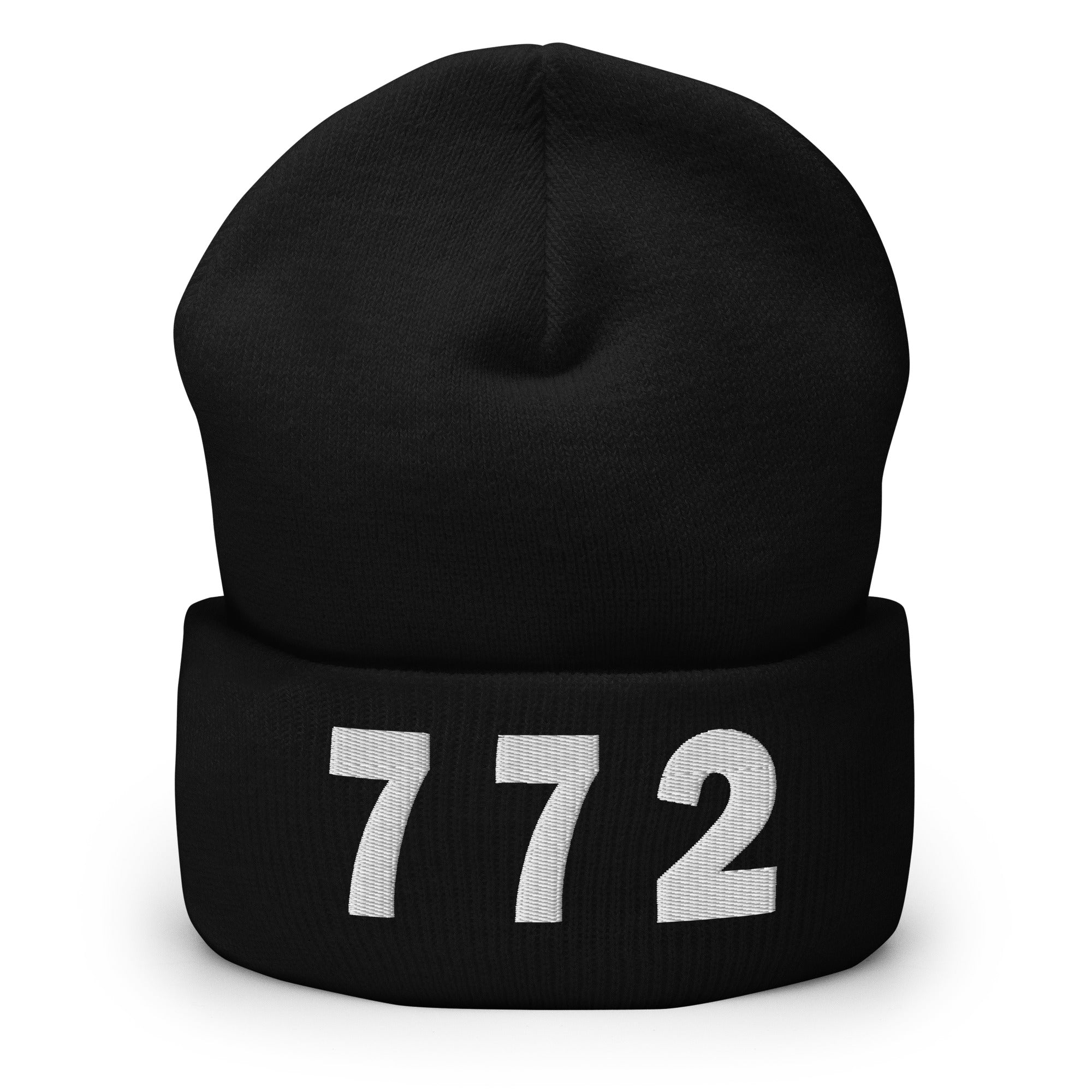 772 Area Code Cuffed Beanie