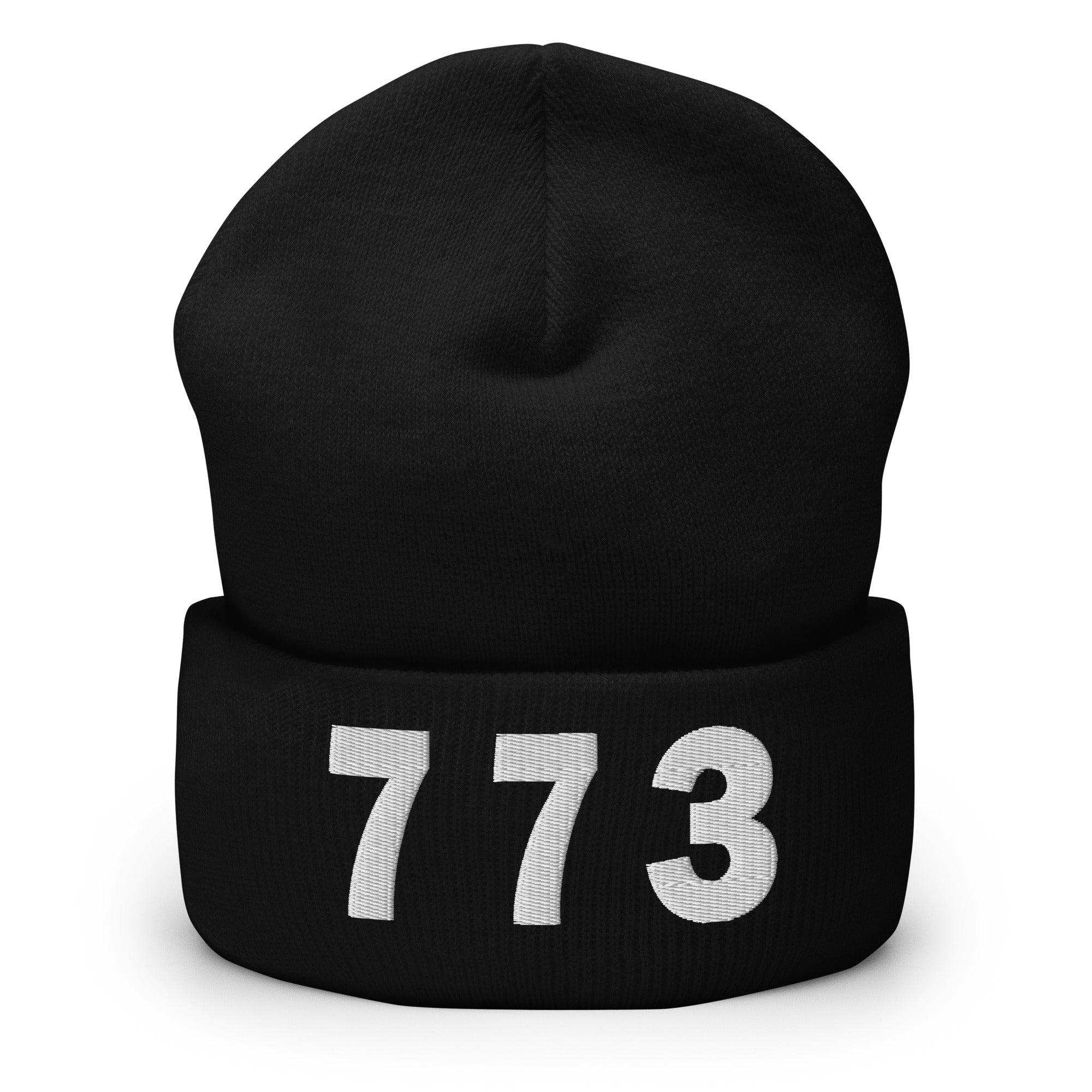 773 Area Code Cuffed Beanie