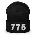 775 Area Code Cuffed Beanie
