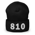 810 Area Code Cuffed Beanie