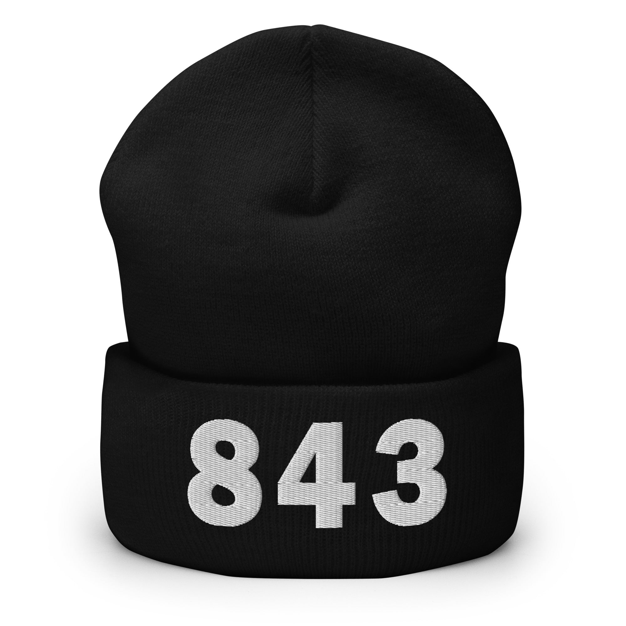 843 Area Code Cuffed Beanie