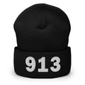 913 Area Code Cuffed Beanie