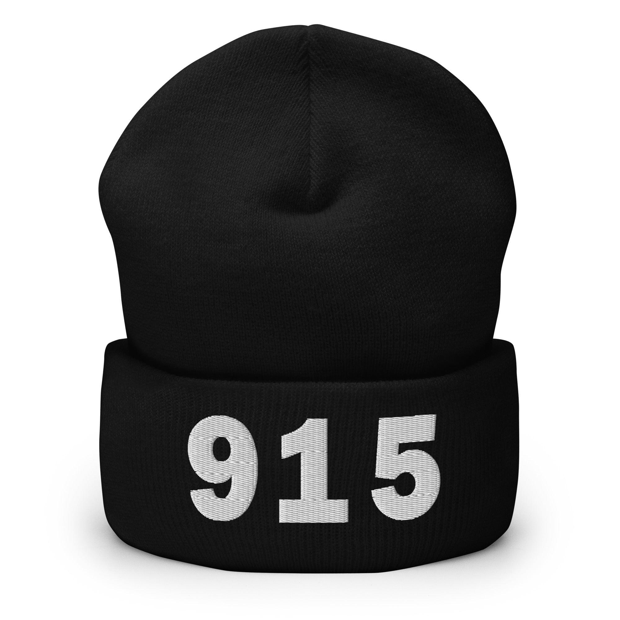 915 Area Code Cuffed Beanie
